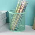 thumbnail image 4 of GFHFHITJ Pen Holder, Pencil Holder Cup for Desk, Black Mesh Metal Pen Organizer for Home Office, Desk Accessories & Workspace Pencil Container(Mint Green), 4 of 6