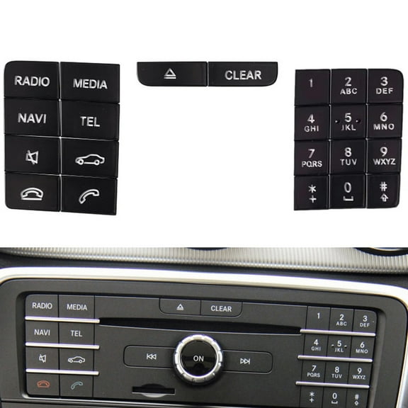 Center Console Cd Panel Multimedia Button Trim for Mercedes W218 Gla X156 Cla