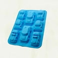 thumbnail image 3 of Forma de coche de silicona DIY Molde de pastel Fondant Molde de chocolate Herramienta para hornear galletas para cocina (Azul), 3 of 5