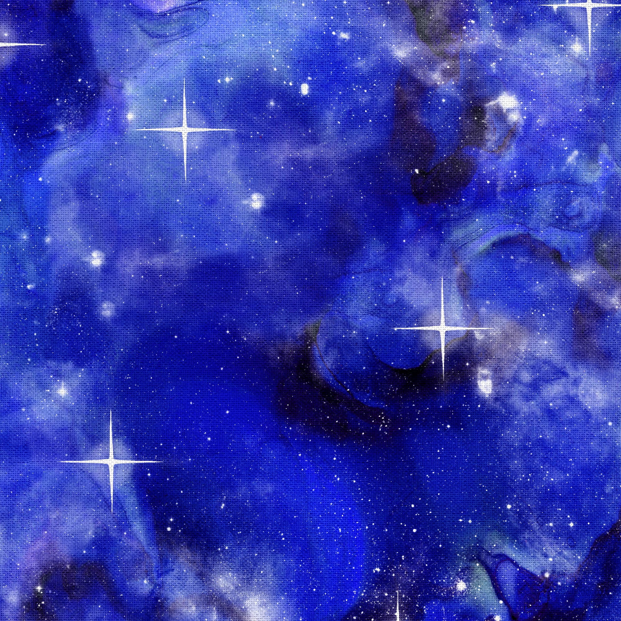 1 Yard 100% Cotton Celestial Stars, Royal, 42" Wide for Sewing & Crafting by Fabric Editions