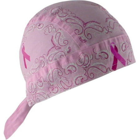 Zan Headgear Breast Cancer Awareness Headgear Flydanna Ribbon Paisley