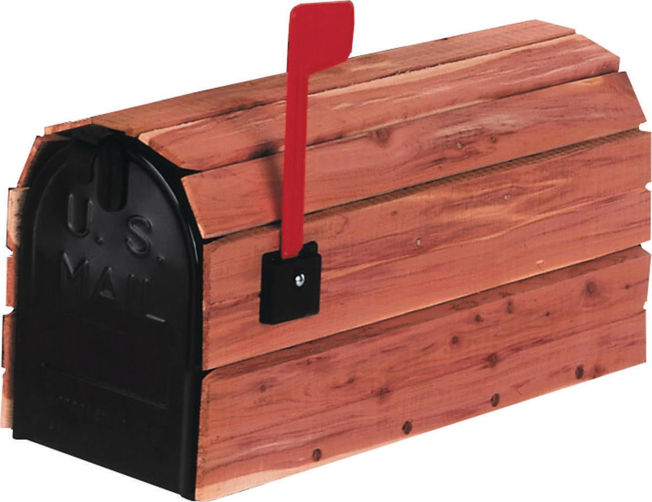 Solar Group CC1R0000 Cedar Wrap Rural Mailbox