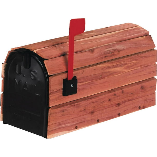 Solar Group CC1R0000 Cedar Wrap Rural Mailbox