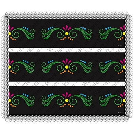 Dia De Los Muertos Day of the Dead Halloween 1 Celebration Birthday Cake Borders Designer Prints Edible Image Cake Decoration