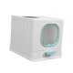 thumbnail image 5 of Caja de arena portátil para gatos, inodoro cerrado con pala, baño con tapa, orinal tipo cajón, 51 cm cm x 39 cm , Azul Salvador Dali Bandeja de arena para gatos, 5 of 10