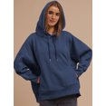 thumbnail image 2 of Womens Oversized Hoodies Casual Long Sleeve Drawstring Sweatshirts Pullover Fall Winter Outfits, 2 of 6