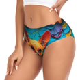 thumbnail image 2 of Balery Colorful Textured Chihuahua Ropa Interior de Algodón para Mujer con Dibujo – Braguitas Cómodas y Elásticas, Estilo Clásico-Medium, 2 of 6