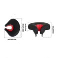 thumbnail image 2 of No Nose Bicycle Saddle for Mountain Bike/MTB, Extra Padding Comfortable Ergonomic Design for Men Women Cycling Exercise Pressure Relief, 2 of 4