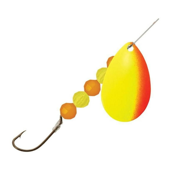 Northland WSS4-YO Walleye Spinner #4, Ib 1/Cd Sunshine, Walleye Spinner #4, Ib 1/Cd Sunshine
