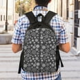 thumbnail image 7 of Hirioo simple white Snowflake for Travel Backpack for Women Men, Lightweight and Durable,Gift for Weekender, College, Work,and Outdoor Activities, 7 of 7