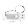 thumbnail image 3 of Unidad flash de metal de 4-128 GB Disco USB 2.0 U de alta velocidad para computadora / automóvil / teléfono móvil, 3 of 8