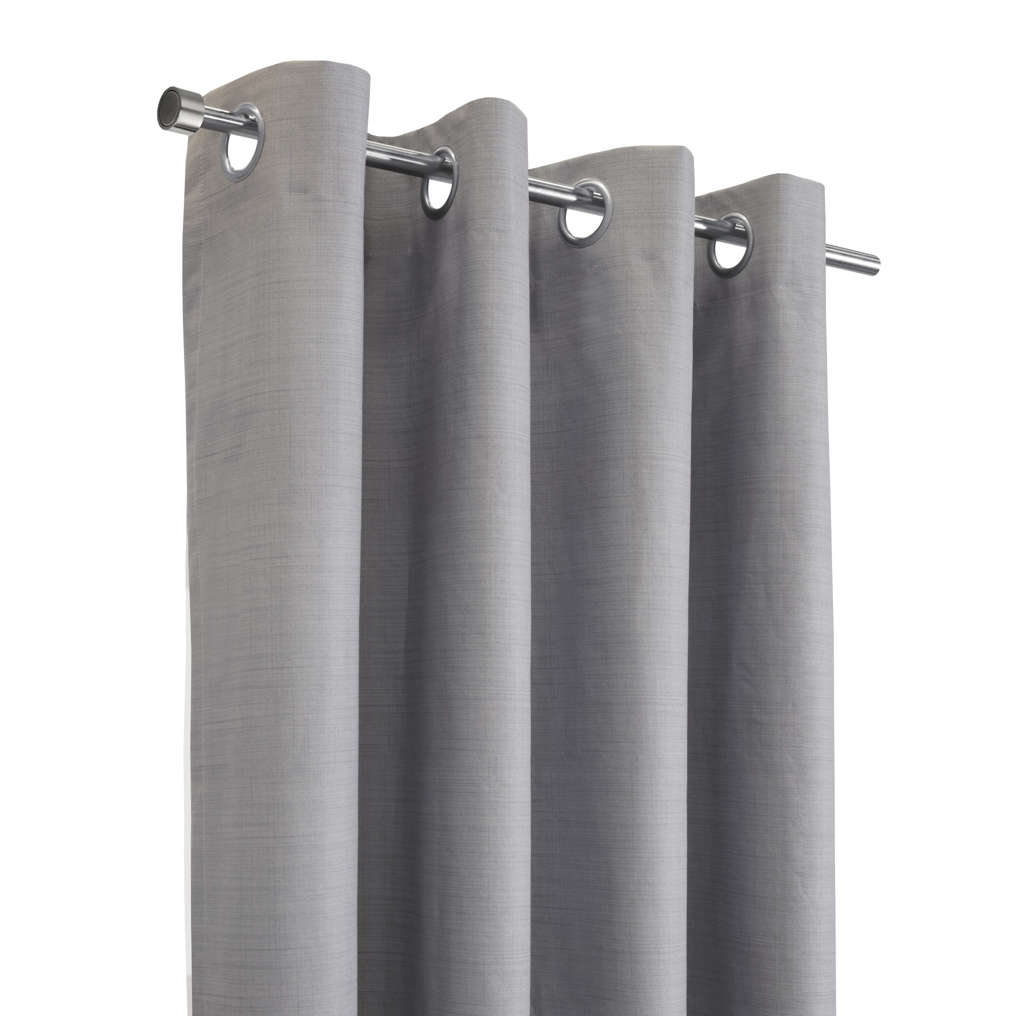 Loft Living Micah Blackout Grommet Indoor Curtain 52 x 95 in Silver