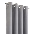 thumbnail image 3 of Loft Living Micah Blackout Grommet Indoor Curtain 52 x 95 in Silver, 3 of 7