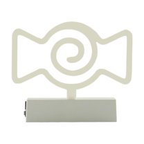 MOQIN LED Neon Bat Lights Halloween Decorations, Ghost Witch BOO Shape Neon Signs Night Lights Battery Operated Desk Table Lamp for Bedroom, Bar, Wall, Spooky Decor-Bat with Holder Base