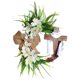 thumbnail image 2 of Wmhnj Guirnalda de Pascua de tela de madera para colgar en la puerta principal, decoracin navideña de primavera, guirnalda artificial, letrero de bienvenida, 2 of 9