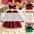 thumbnail image 6 of Baby Girls Long Sleeve Velvet Tulle Dress Set Star Print Skirt Ruffle Bow Detail with Matching Bow Headband, 6 of 6