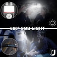 thumbnail image 2 of 2 Pack Flashlights High Lumens, Portable Rechargeable Tactical Flashlights, Magnetic Flashlight with 360°COB Light, Zoomable, Waterproof, 4 Modes Lights for Camping Emergencies Car Walking, Black, 2 of 8