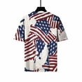 thumbnail image 6 of USSUMA Independence Day Patriotic Womens Tops Summer Loose Fit 4th of July American Flag Summer Top and Blouses Trendy Short Sleeve Shirts T-Shirt for Women Dressy Crewneck Tunic Plus, 6 of 8