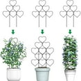 thumbnail image 7 of Clearance! Shishian Plant Trellis Indoor Plant For Climbing Plants Small Metal Wire Stackable Garden Heart Shaped For Vine Plant Support Indoor Decoration Plant Climbing Hold Plant Stakes For Indoor P, 7 of 7