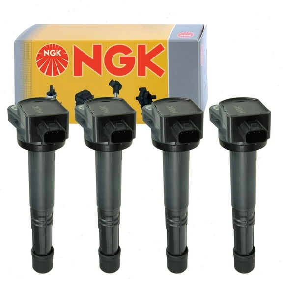4 pc NGK Ignition Coils compatible with Honda CR-V 2.4L L4 2010-2014