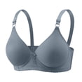thumbnail image 2 of Byworldtasic Women's Wireless Bra Ribbed Soft Cup Non Padded Comfort Bra, Adjustable Straps Everyday Wear Bralette, 2 of 8
