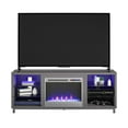 Ameriwood Home Lumina Fireplace TV Stand for TVs up to 70", Graphite