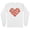 White, variant on Strawberry Heart Long Sleeve Shirt Unisex Large White