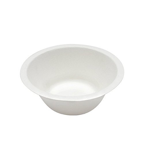 Durable Bagasse EcoFriendly Disposable Rice Bowls 8 oz Microwave Safe