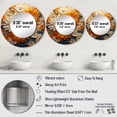 thumbnail image 4 of Designart "Botanical Reverie In Radiant Colors" Abstract Botanicals Orange Large Round Mirror - Round Office Mirror Wall Decor - Modern Round Printed Mirror - 29" x 29", 4 of 6