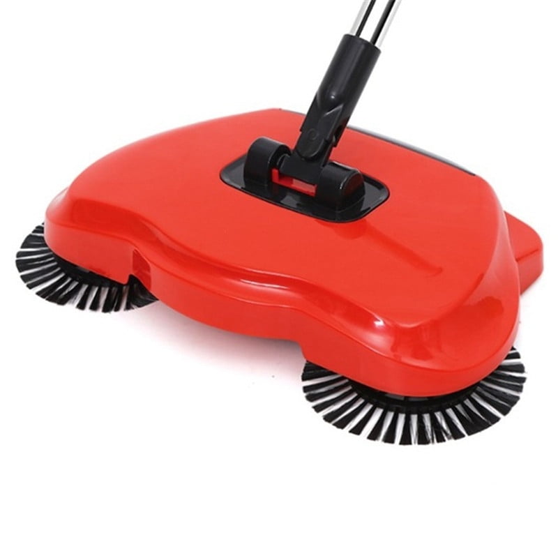 360° Spin Hand Push Sweeper Indoor Vacuum Cleaner Automatic Cleaning