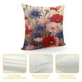 thumbnail image 4 of JRXY  Decorative Throw Pillow Covers Square Pillow Covers for Sofa Natural Scenery Flowers Double Sided Throw Pillow Cases Soft Plush Decorative Cushion Cover for Living Room White, 4 of 5