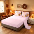 thumbnail image 4 of Homewish Halloween Spooky Animal King Bedding for Girls, Bow Pumpkin Star King Bed in a Bag, Pink, Pink Reversible 7pcs, 4 of 7