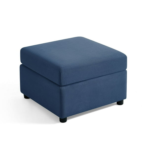 LINSY HOME Storage Ottoman for RUBIK I Modular Sectional Sofa, Blue