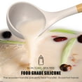 thumbnail image 6 of oannao Silicone Cooking Utensils Set - 446°F Heat Resistant Silicone Kitchen Utensils for Cooking,Kitchen Utensil Spatula Set w Wooden Handles,Holder, BPA FREE Gadgets for Non-Stick Cookware (Khaki), 6 of 9