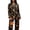 Black1, variant on Wang6 Women's Satin Silk Pajamas Sets 2 Piece Long Sleeve Pjs Sets Causal V Neck Button Shirts Straight Leg Pants Ladies Loose Fit Tiger Printed Sleepwear Lounge Sets Dark Blue XL