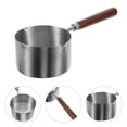 thumbnail image 3 of SHISUYAN Stainless Steel Sauce Pan with Wood Handle for Home Use Easy to Clean Compact Design 6.5 Inch, 3 of 8
