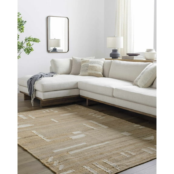 Hauteloom Sasha Jute Living Room, Bedroom Area Rug - Farmhouse - 2' x 3'