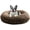 Coffee, variant on Calming Dog & Cat Bed for Small Dogs, Anti-Anxiety Donut Cuddler Cozy Soft Round Bed with Anti-Slip Bottom, Fluffy Faux Fur Plush Cushion Beds for Small Medium Dogs, 23"/Smoke Gray