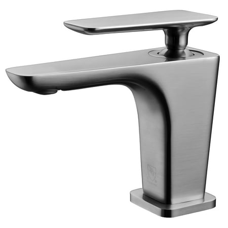 - ALFI Brand AB1779-BN Brushed Nickel Single Hole Modern Bathroom Faucet