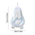 thumbnail image 2 of Huzdenx 2 Pack Cute Rabbit Shaped Hanging Hand Towels, Thick Coral Fleece Absorbent Wash Cloths for Kitchen & Bathroom Home Decor, 2 of 4