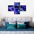 thumbnail image 2 of Outer Space Wall Art for Living Room Bedroom Universe Wall Decor Planets Stars Canvas Pictures Framed Artwork Modern Print Painting Home Walls Decoration 12 x 12 inch x 4 pcs, 2 of 6