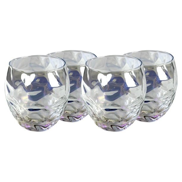 Set de 4 Vasos de Whisky Electrochapados 310 ML