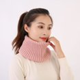 thumbnail image 3 of Reusable Scarf Women Winter Scarf Thick Knitted Warm Solid Color Windproof Elastic Anti-shrink Soft Lightweight Washable Neck Protection Heat, 3 of 8