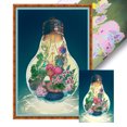 thumbnail image 1 of Bordado Algodón Ecológico 11CT Niña en Bombilla Punto Cruz 50x75cm, 1 of 9
