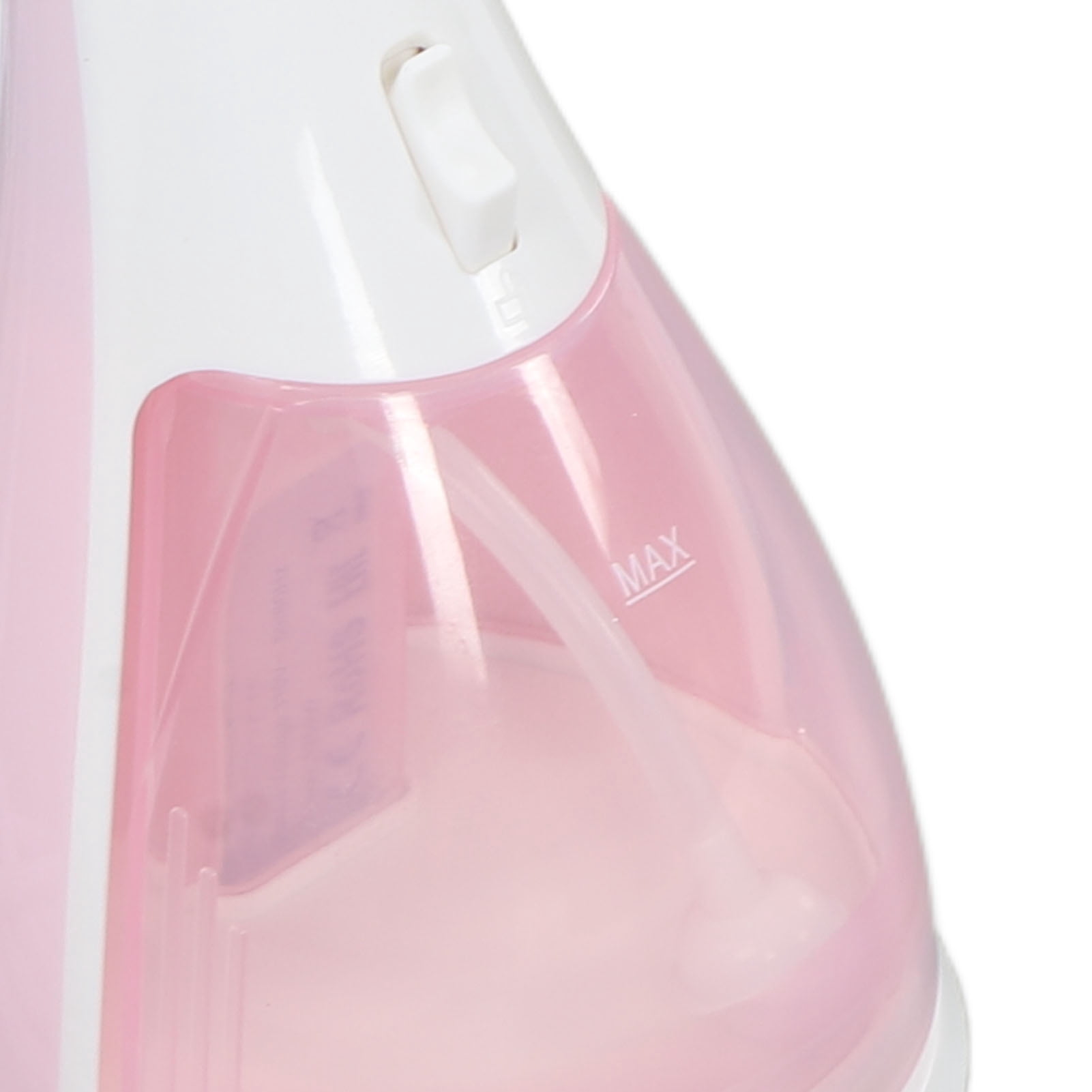YAHHU Handheld Portable Steam Iron for Clothes, 110V Travel Garment Steamer with Brush, Pink (12.6 inches / 32 cm)