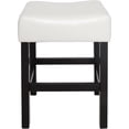 thumbnail image 4 of Christopher Knight Home Lopez Backless Leather Counter Stools, 2-Pcs Set, Ivory 2-Pcs Set Ivory, 4 of 13