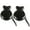 Black, variant on 2 Pcs Traditional Flamenco Castanets Spanish Castanets with String Wooden Hand Percussion Music Instrument for Beginner