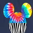 thumbnail image 3 of Mickey & Friends - Tie Dye Zebra Print Mickey - Women's Short Sleeve Graphic T-Shirt, 3 of 5