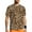 4, variant on Gym T-Shirt For Men Giraffe Print T-Shirts Hip Hop Brown Animal Beach Tees O Neck Street S