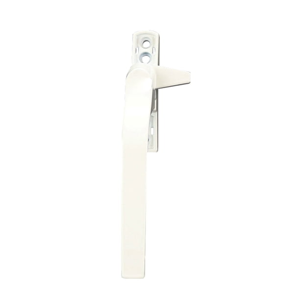 Manija de acero para puerta y ventana, portátil, plana, con cerradura, hebilla metálica de un solo punto de 7 palabras (manija izquierda)